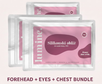 Bundle - Silikonski obliži proti gubam – OČI + ČELO + PRSA