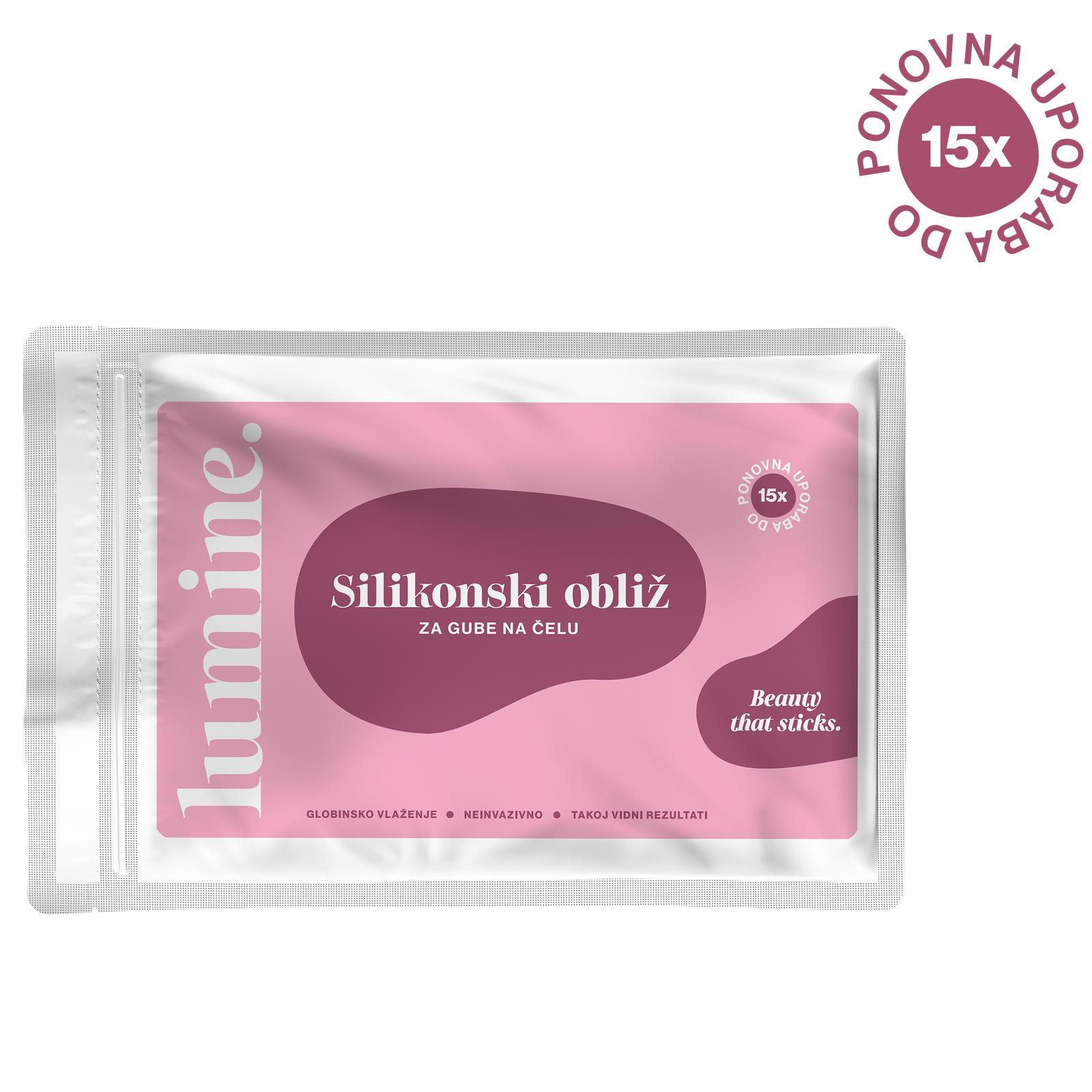 Silikonski obliž za gube na čelu