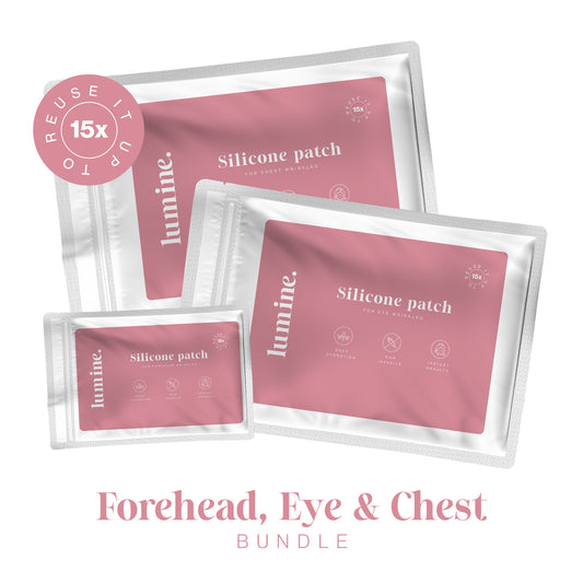 Bundle – Cerotti in silicone per rughe – OCCHI + FRONTE + SENO